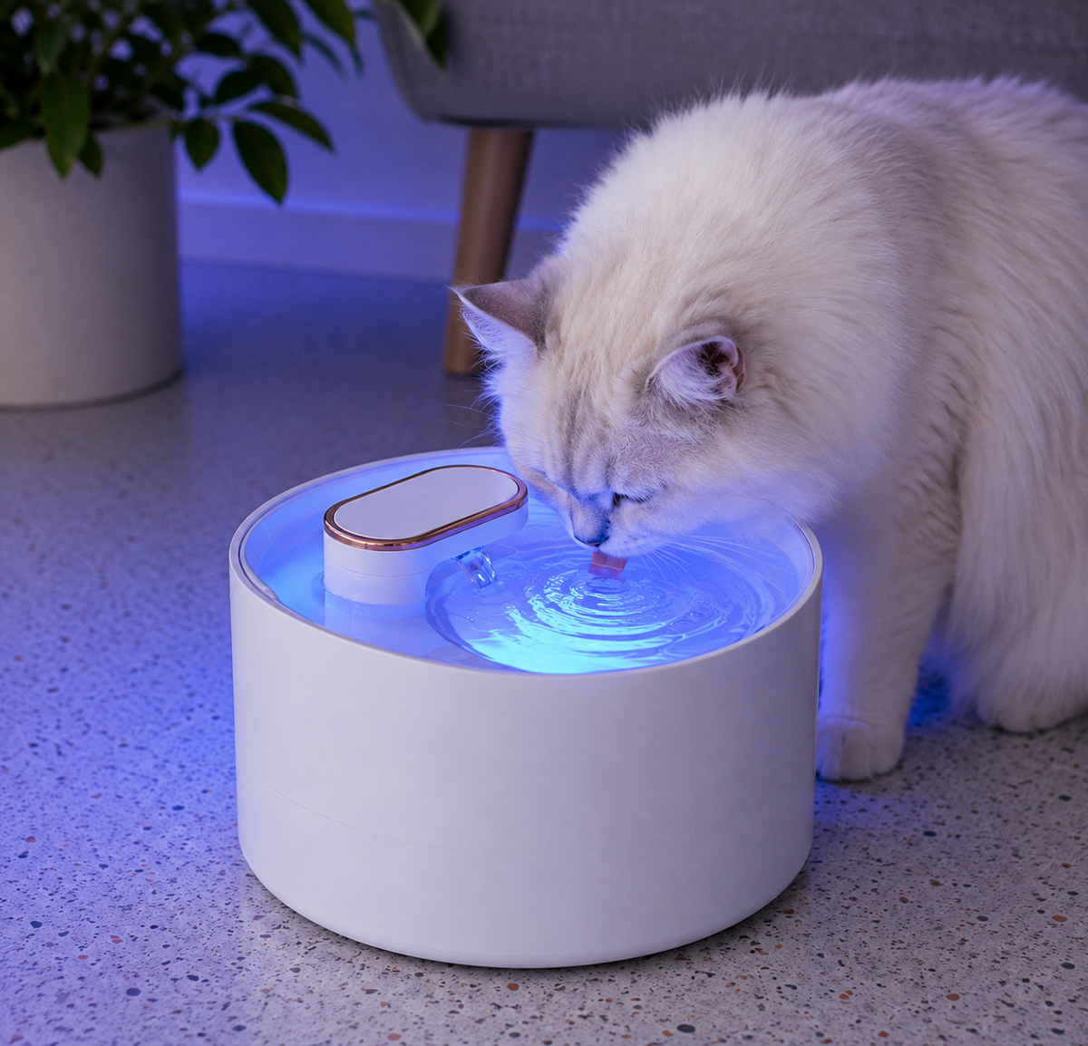 Fonte Inteligente 3L para Gatos – Água Sempre Fresca